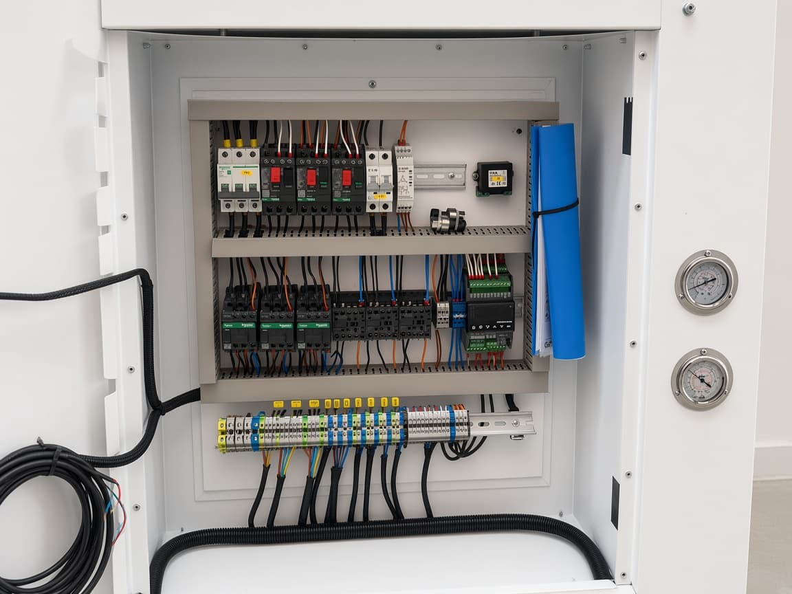 ACC unit control panel and gauges
