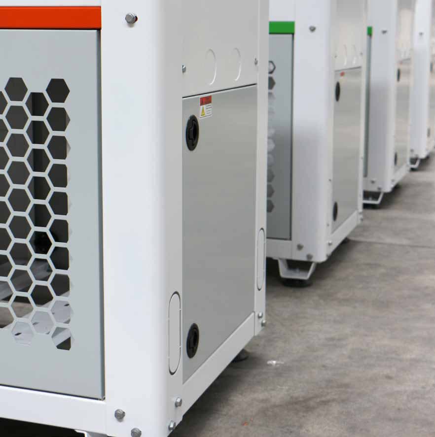 Industrial equipment cabinets ready for assembly