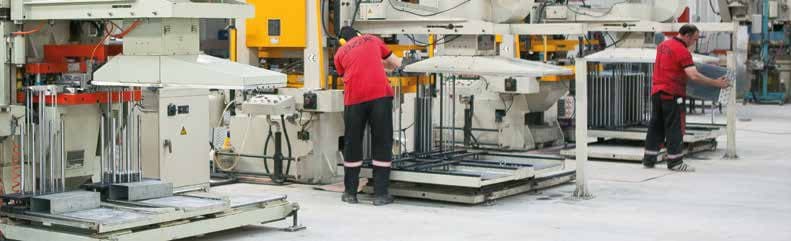 Press floor work in the manufacturing plant