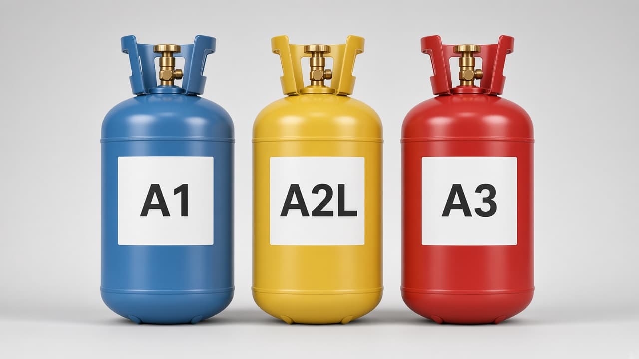A1, A2L and A3 refrigerant safety classes explained