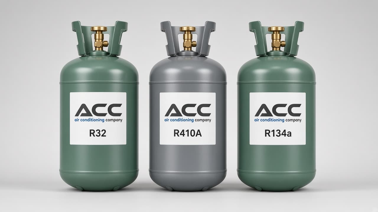 ACC refrigerant cylinders — R32, R410A, R134a